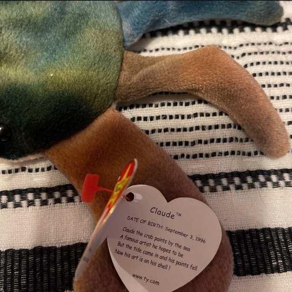 Claude the crab orginal TY baby - Picture 2 of 2